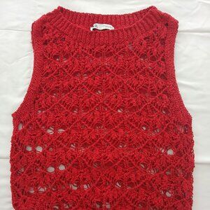 ZARA OPEN KNIT TOP